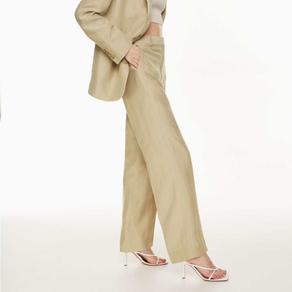 Aritzia Babaton Agency Linen Pant - 0